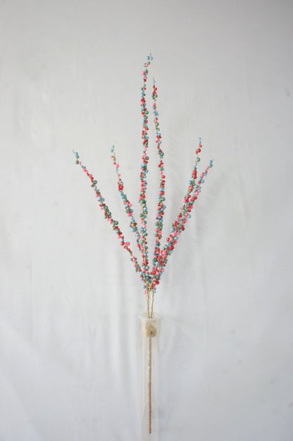 BE10423 GLITTER BERRY SPIKE BRANCH,40"