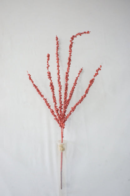 BE10423 GLITTER BERRY SPIKE BRANCH,40"