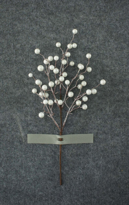 BE10424 METALLIC GLITTER BERRY PICK,16"