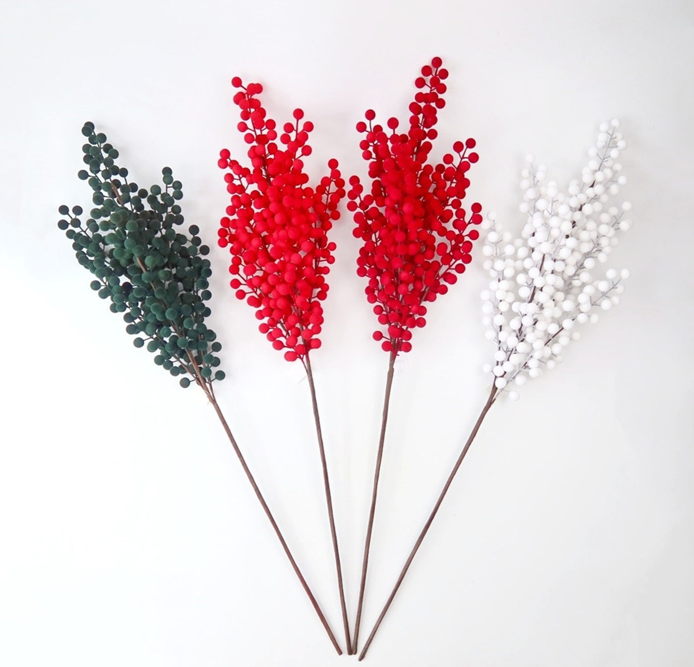 BE10441 FLOCKED BERRY BRANCH 42"
