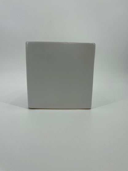 CB4017 CERAMIC SQUARE POT   8"