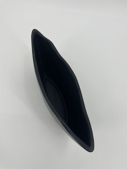 CB4020 CERAMIC TAPERED OVAL BOWL   D13x3.5x5"H