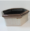 CB4038 CERAMIC HEXAGON POT   11x9.5x4.5"
