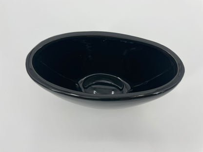 CB4045 CERAMIC OVAL POT   D8.5x4x5.5"H