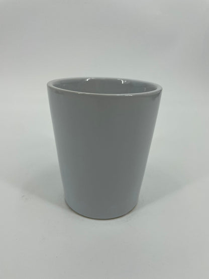 CB4051 CERAMIC TAPERED RND POT   D5x5.5"H
