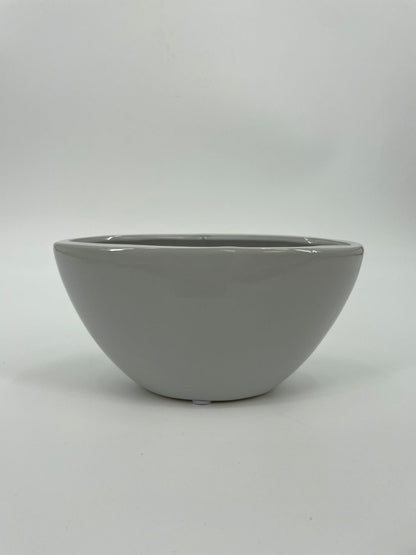 CB4054 CERAMIC TAPERED OVAL BOWL   D8.5x4x4"H