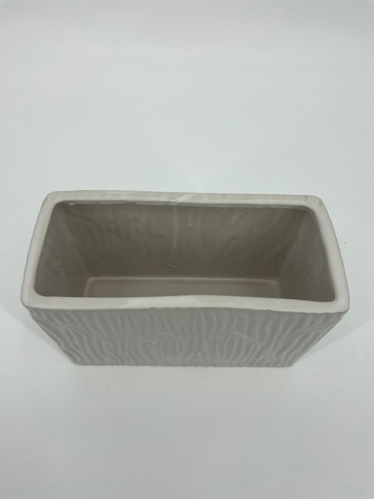CB4056 CERAMIC RECTANGLE POT   9.5x4.5x6.5"