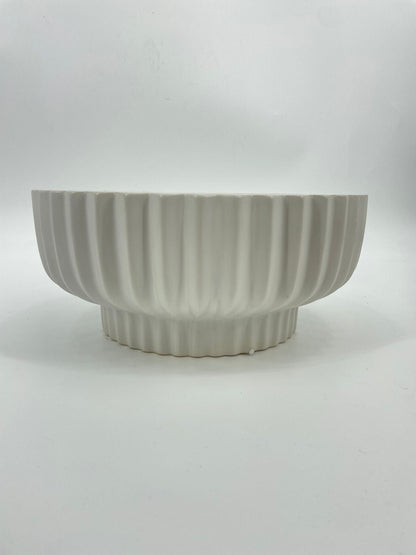 CB4058 CERAMIC LOW RND BOWL   D12x5.5"H