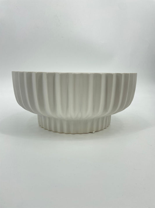 CB4058 CERAMIC LOW RND BOWL   D12x5.5"H