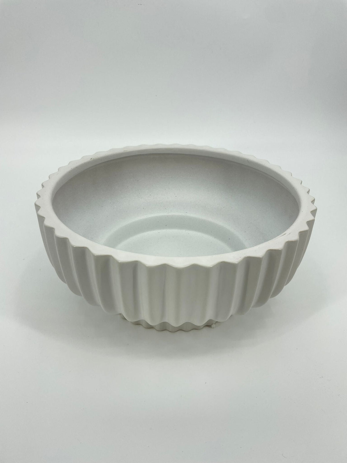 CB4058 CERAMIC LOW RND BOWL   D12x5.5"H