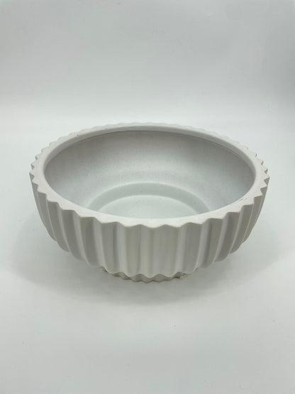 CB4058 CERAMIC LOW RND BOWL   D12x5.5"H