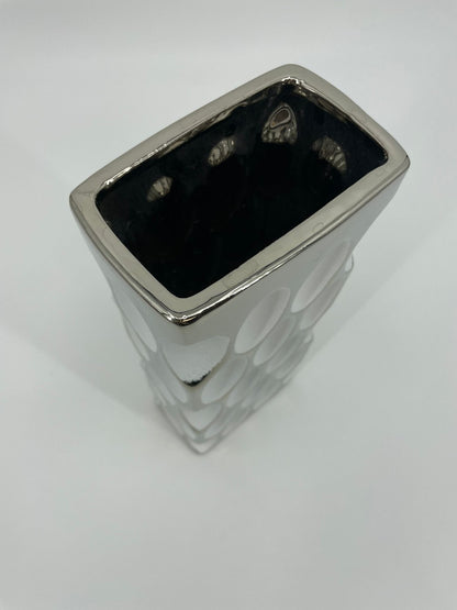 CB4061 CERAMIC RECTANGLE TALL VASE   5x3x11.5"