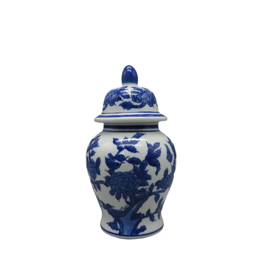 CP10106 CERAMIC GINGER JAR w/LID D6x11"H