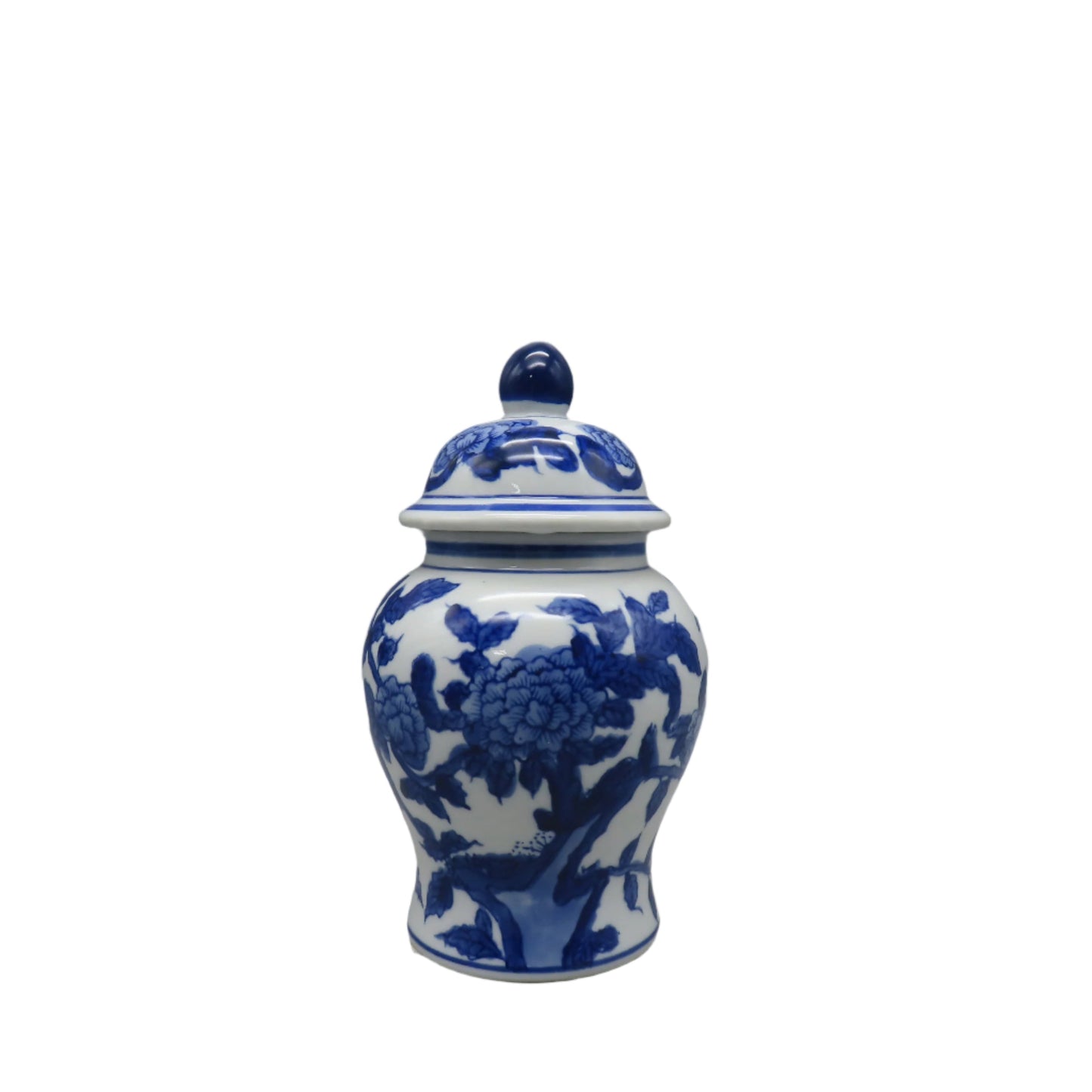 CP10108 CERAMIC GINGER JAR w/LID D5x8"H