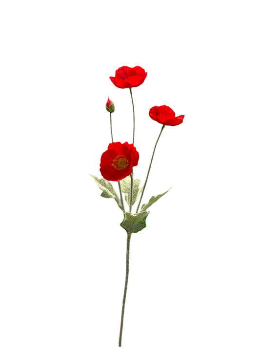 FL13531 MINI POPPY SPRAYx3F1B 23"