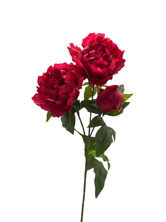 FL13504 PEONY SPRAYx3F 28"
