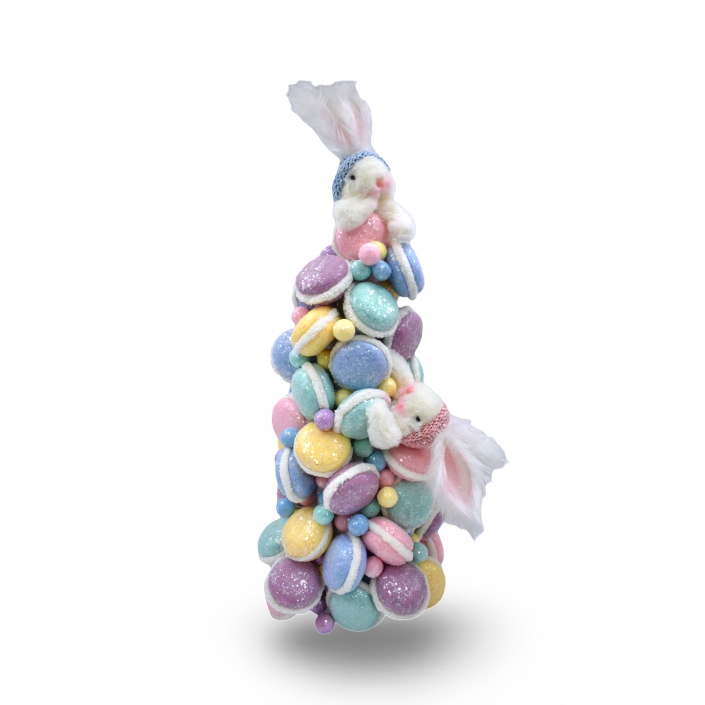 ER13055 MACARON TREE w/BUNNIESx2,21in-2/8P