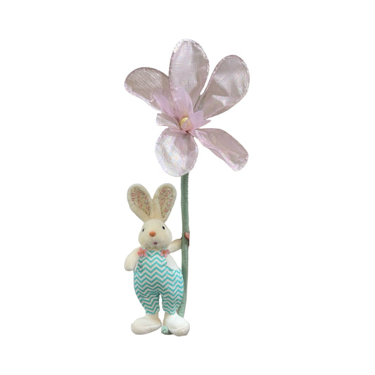 ER13088 HANGING RABBIT BOY w/FLR 29in-12P