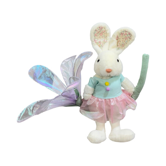 ER13089 HANGING RABBIT GIRL ON FLR 17in-12P