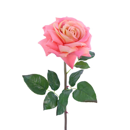 FL10837 OPEN ROSE SPRAY,27in-12P/72/6.8'