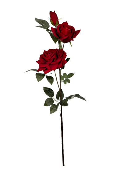 FL13258 LG ROSE SPRAYx3F,52"