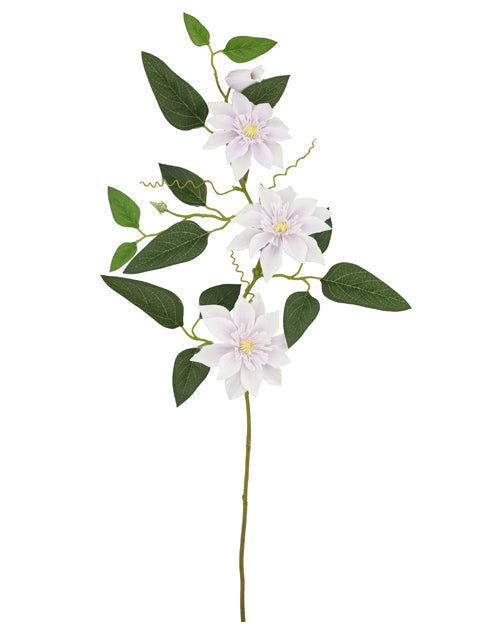 FL13261 DOUBLE CLEMATIS SPRAYx3F,32"