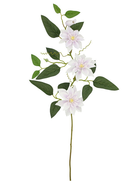 FL13261 DOUBLE CLEMATIS SPRAYx3F,32"