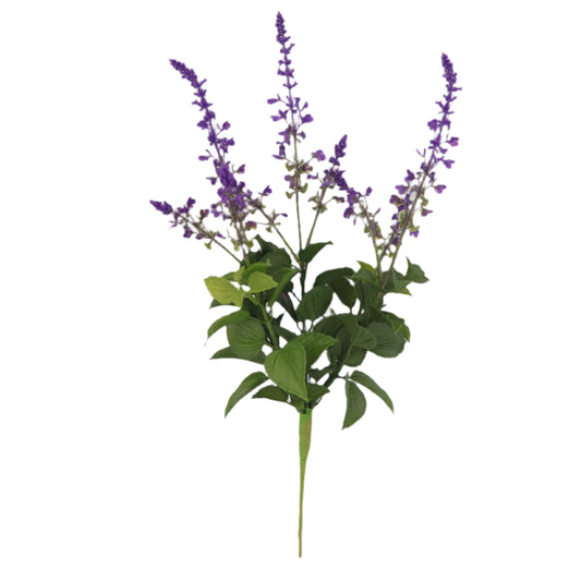 FL13430 LAVENDER/MINT LEAF BUSH 21"