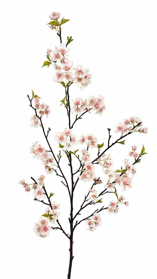 FL13522 PEACH BLOSSOM SPRAYx3 59"