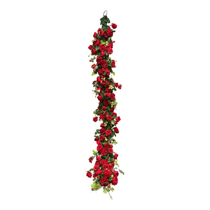 GG101 MIXED ROSE GARLAND,10'