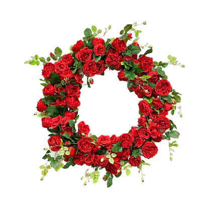 GW101 MIXED ROSE WREATH