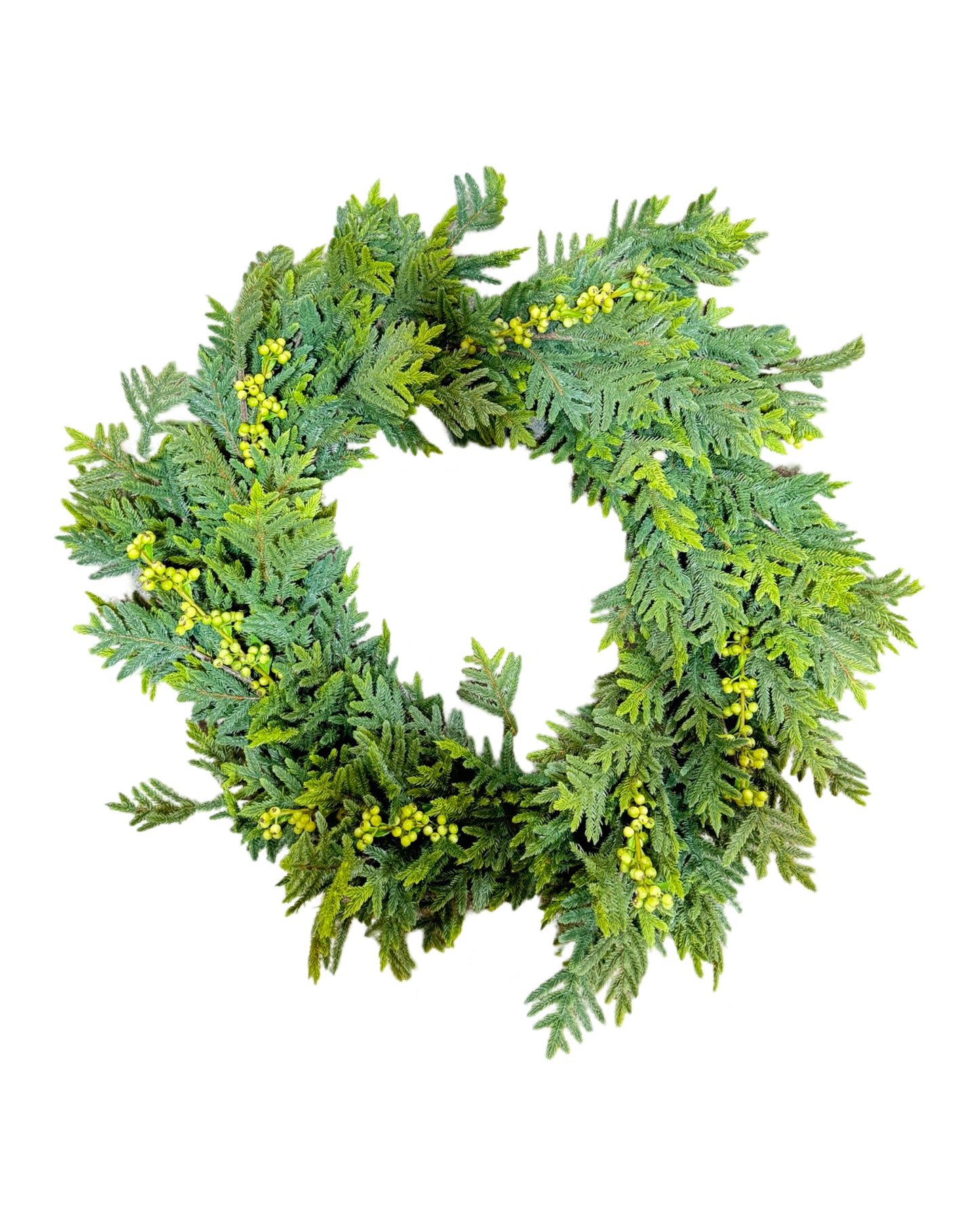 GW2118 NORFOLK/GR BERRY WREATH
