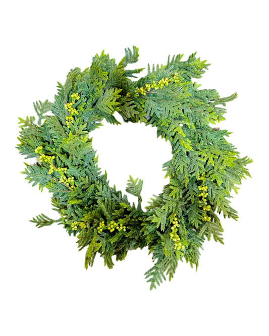 GW2118 NORFOLK/GR BERRY WREATH