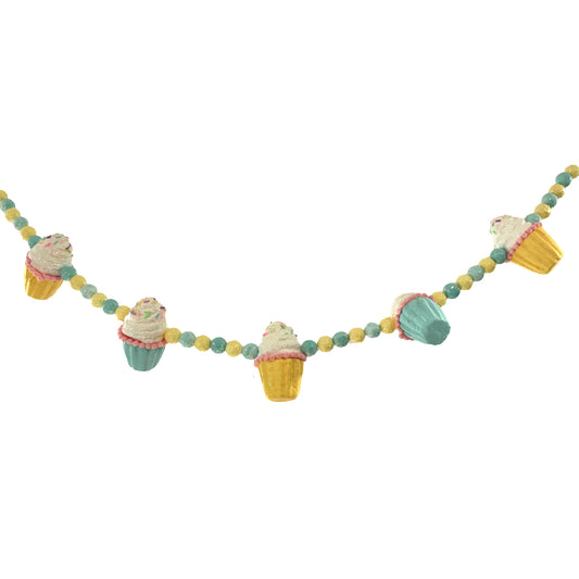 ER13038 CUPCAKE/BALL GARLAND,44in-6/24P