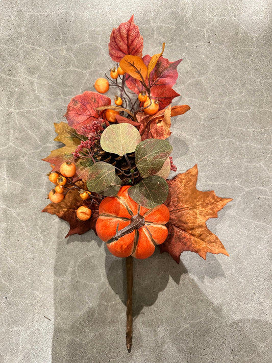 AU10093 PUMPKIN/PCONE/MAPLE SPRAY 20in