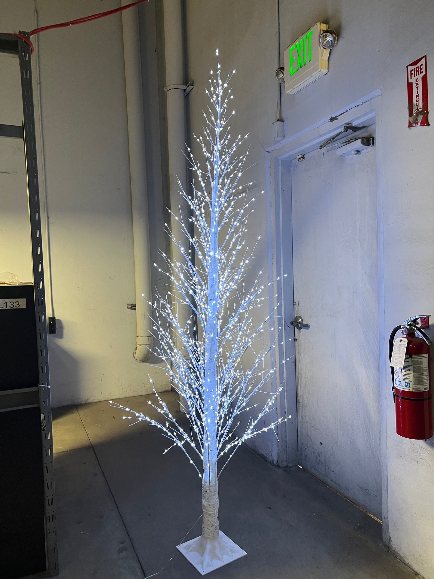 TRL10022 BIRCH TREEx1190 LED MUTLI-COLOR 8'
