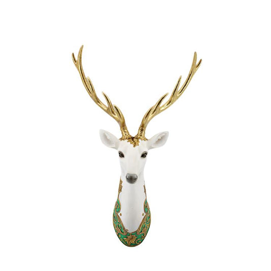 IP10156 RESIN REINDEER HEAD ON WALL 33"