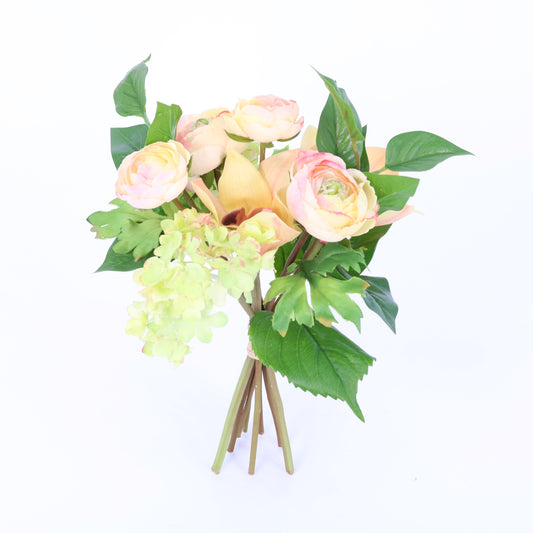 PA10088 MIXED RANU/CYMBIDIUM BQT,11in-12BN