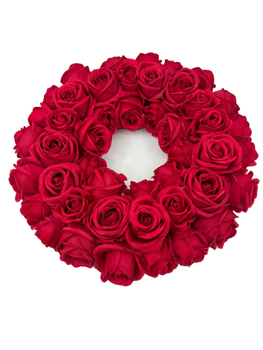 PA10344, ROSE WREATH,18in-1/4P