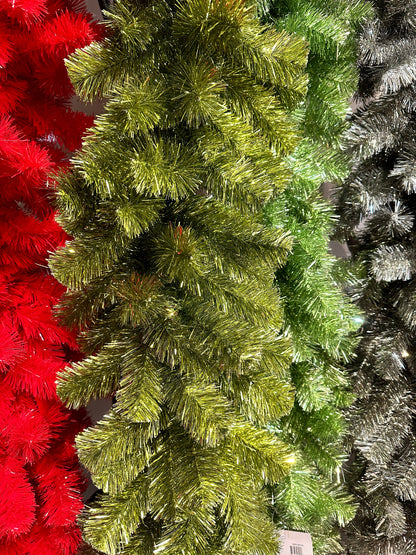 XM12243  REGULAR CUT TINSEL GARLAND,9'x12in