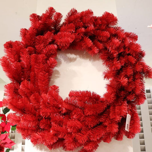 XM12244  REGULAR CUT TINSEL WREATH,36in