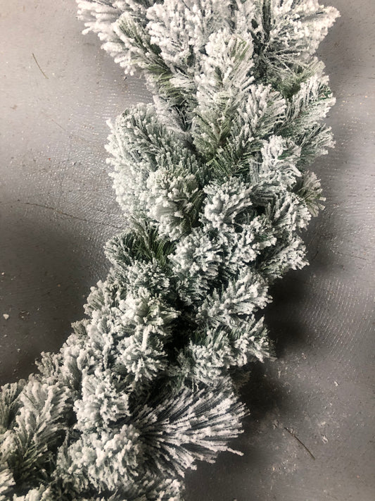 XM12246 FLOCKED MIXED FOLIAGE GRLD,9'x12in