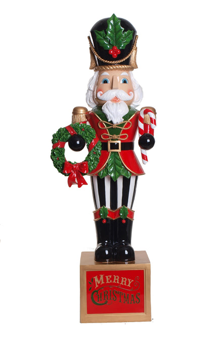 XM12385 RESIN NUTCRACKER ON BASE 48.75"