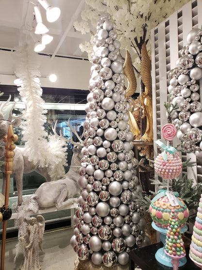 XM12635 ORNAMENT CONE TREE,6'x24in