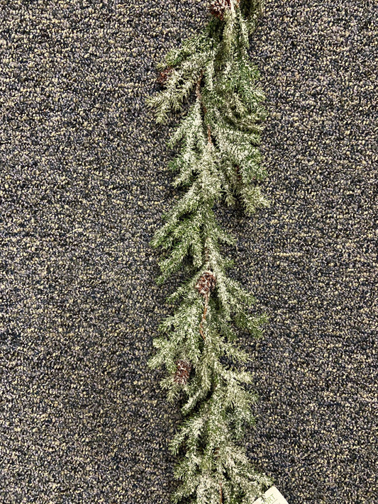 XM13272 MINI PINE/PINECONE w/SNOW GRLD,6'-3