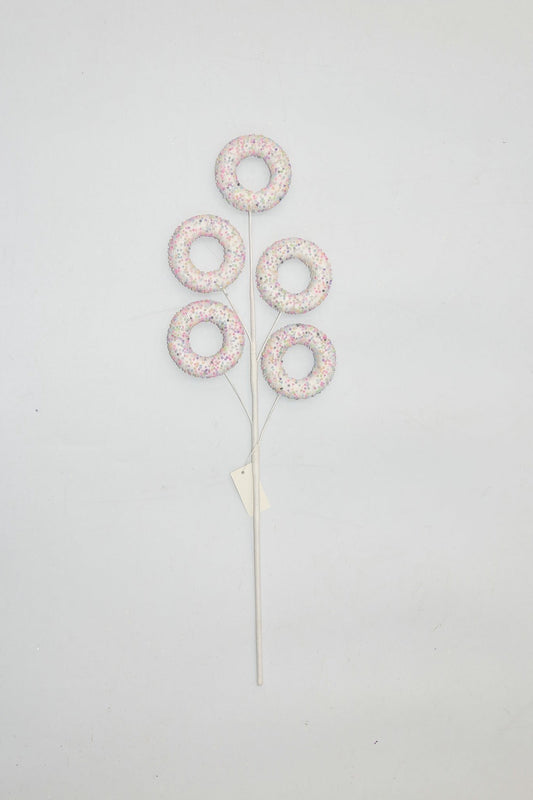 XM13579 BEADED DONUT SPRAYx5,22.5"