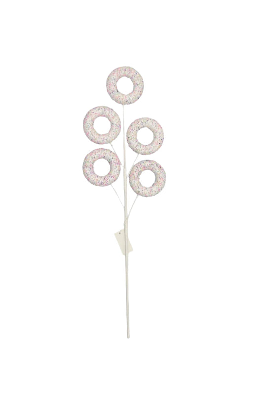 XM13579 BEADED DONUT SPRAYx5,22.5"