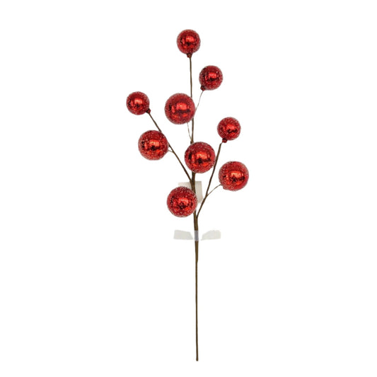 XM13621 BEADED ORNAMENT SPRAYx9,22"