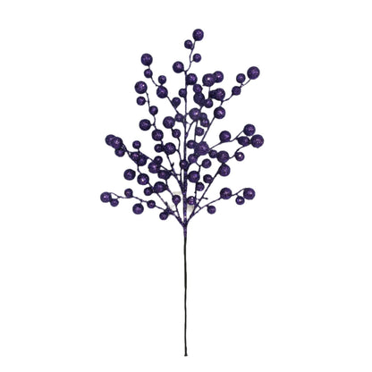 XM13622 GLITTERED BERRY SPRAY,22"