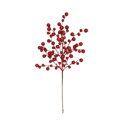 XM13622 GLITTERED BERRY SPRAY,22"